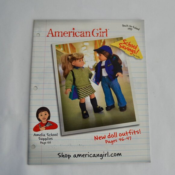 American Girl Back-To-School Back to School Catalog 1999 Vintage - Picture 1 of 2